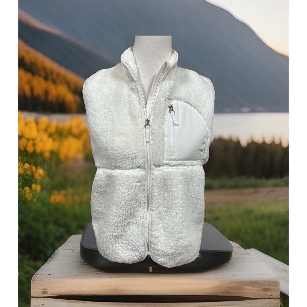 Sweaty Betty Pennine Fleece Vest Women's Sz 8 Medium‎ NEW Hiking Lily White Soft